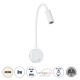 GloboStar® GOOSE 60876 Μοντέρνο Φωτιστικό Τοίχου - Απλίκα Ξενοδοχείου Bed Side LED 3W 300lm 36° AC 220-240V - Reading Light - Μ6.5 x Π15 x Υ24.5cm - Φυσικό Λευκό 4500K - Λευκό - 3 Xρόνια Εγγύηση GloboStar® GOOSE 60876 Μοντέρνο Φωτιστικό Τοίχου - Απλίκα Ξενοδοχείου Bed Side LED 3W 300lm 36° AC 220-240V - Reading Light - Μ6.5 x Π15 x Υ24.5cm - Φυσικό Λευκό 4500K - Λευκό - 3 Xρόνια Εγγύηση