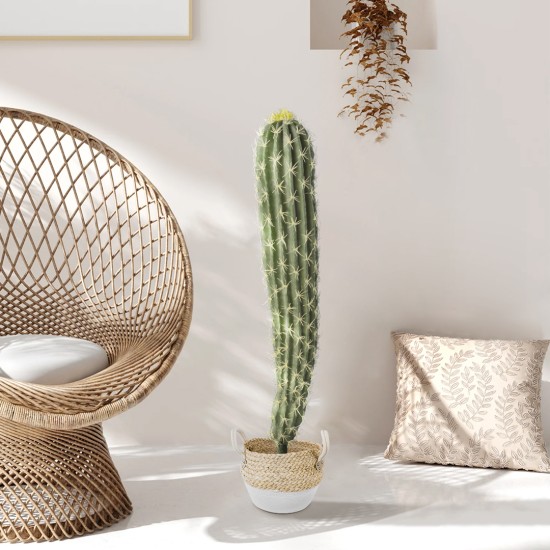 GloboStar® Artificial Garden SANTORINI 20576 Διακοσμητικό Πλεκτό Κασπώ Γλάστρα - Flower Pot Μπεζ με Λευκό Φ28 x Υ24cm GloboStar® Artificial Garden SANTORINI 20576 Διακοσμητικό Πλεκτό Κασπώ Γλάστρα - Flower Pot Μπεζ με Λευκό Φ28 x Υ24cm