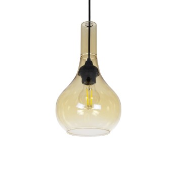 GLOBOSTAR® ΤΟΝΕ 206-0035 Μοντέρνο Κρεμαστό Φωτιστικό Οροφής με Ντουί 1 x E27 AC 220-240V IP20 - Mελί - Μ20 x Π20 x Υ36cm