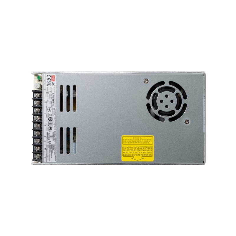 GLOBOSTAR® MEANWELL-LRS350-12 90784 Τροφοδοτικό/Μετασχηματιστής PELV 350W 29A DC 12V IP20 - AC 220-240V σε DC 12V / Ρυθμιζόμενo από DC 10.2V έως DC 13.8V - Μ21.5 x Π11.5 x Υ3cm - 3 Χρόνια Εγγύηση