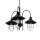 GloboStar® BLAZEO 201-0079 Vintage Κρεμαστό Φωτιστικό Καμπάνα Τρίφωτο 3 x E27 IP20 Μαύρο Μέταλλο - Μ40 x Π40 x Υ40cm GloboStar® BLAZEO 201-0079 Vintage Κρεμαστό Φωτιστικό Καμπάνα Τρίφωτο 3 x E27 IP20 Μαύρο Μέταλλο - Μ40 x Π40 x Υ40cm