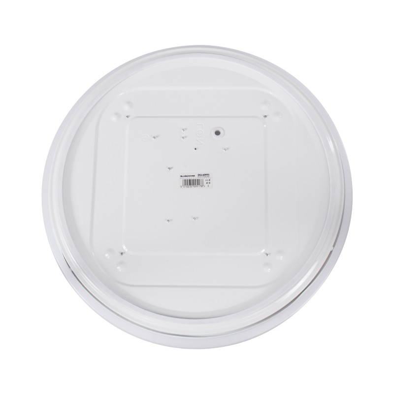 GLOBOSTAR® SENSORANO 60995 Φωτιστικό Πλαφονιέρα Οροφής με Ανιχνευτή Microwave / Αισθητήρα Κίνησης LED 30W 3000lm 120° AC 220-240V Αδιάβροχο IP54 Φυσικό Λευκό 4500K - Lumileds SMD Chip - Λευκό Γαλακτερό - Μ38 x Π38 x Υ5.3cm - 3 Χρόνια Εγγύηση