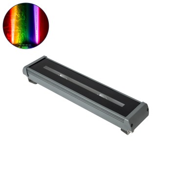 GLOBOSTAR® WINDOWRAFI 90729 Φωτιστικό Ανάδειξης Παραθύρων LED 18W 1440lm 8°x180° DC 24V Αδιάβροχο IP67 Πολύχρωμο RGBW Dimmable DMX512 - CREE XPE Chip - Γκρι Ανθρακί - Μ30.5 x Π6.7 x Υ4.5cm - 3 Χρόνια Εγγύηση