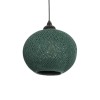 GLOBOSTAR® SOLEI 205-0015 Boho Κρεμαστό Φωτιστικό Οροφής με Ντουί 1 x E27 AC 220-240V IP20 - Πράσινο - M20 x Π20 x Υ25cm