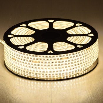 GLOBOSTAR® EPISLIM 70502 Ταινία LED 12W/m 1080lm/m 120° DC 220-240V Αδιάβροχη IP65 96 x SMD2835 Chip/m Θερμό Λευκό 2700K Dimmable - Epistar SMD Chip - Μ100 x Π1 x Υ0.5cm - 3 Χρόνια Εγγύηση