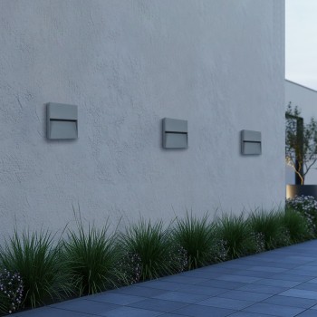 kelvo® STEPART KLV-101-0105 Φωτιστικό Σκαλοπατιού / Διαδρόμου LED 4W 500lm 45° AC 220-240V Αδιάβροχο IP65 Θερμό Λευκό 2700K - Lumileds SMD Chip & TÜV SÜD Driver - Γκρι Ανθρακί Ματ - Μ15 x Π3.5 x Υ15cm - 5 Χρόνια Εγγύηση