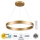 GloboStar® VENOM 61178 Κρεμαστό Φωτιστικό Δαχτυλίδι-Κύκλος LED CCT 45W 5269lm 120° AC 220-240V - Εναλλαγή Φωτισμού μέσω Τηλεχειριστηρίου All In One Ψυχρό 6000K+Φυσικό 4500K+Θερμό 2700K Dimmable Φ60cm - Χρυσό Βούρτσας - 3 Years Warranty GloboStar® VENOM 61178 Κρεμαστό Φωτιστικό Δαχτυλίδι-Κύκλος LED CCT 45W 5269lm 120° AC 220-240V - Εναλλαγή Φωτισμού μέσω Τηλεχειριστηρίου All In One Ψυχρό 6000K+Φυσικό 4500K+Θερμό 2700K Dimmable Φ60cm - Χρυσό Βούρτσας - 3 Years Warranty