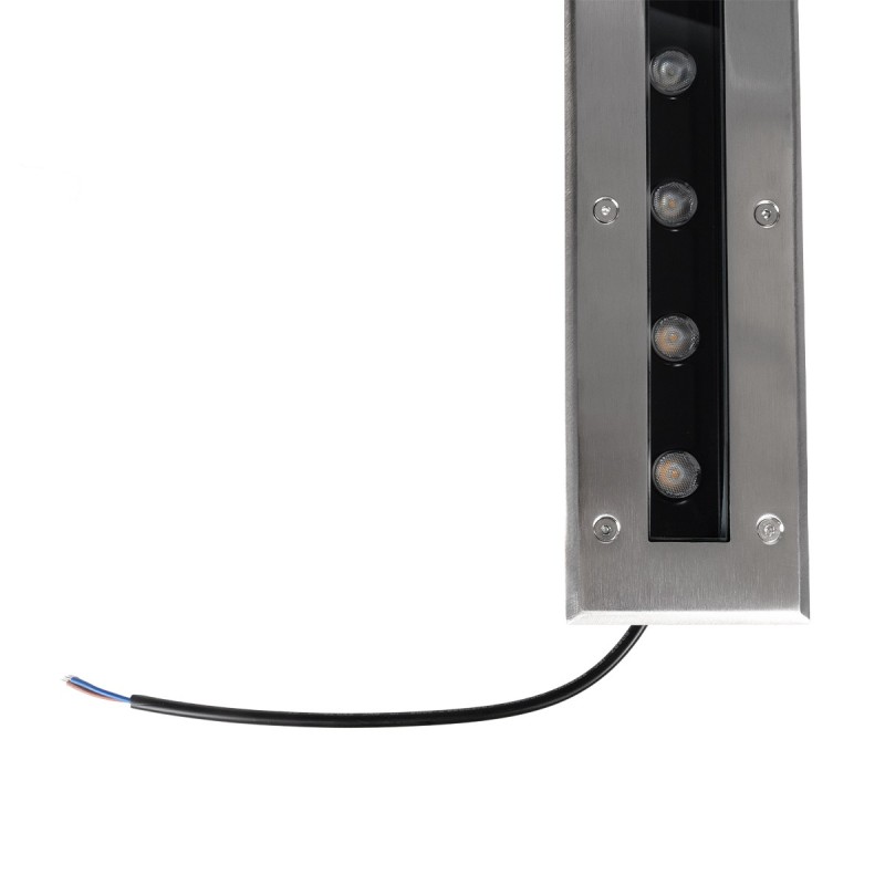 GloboStar® UNDERGROUND-REMVI 90194-Y Χωνευτό Φωτιστικό Wall Washer Δαπέδου LED 18W 1440lm 10° DC 24V Αδιάβροχο IP68 L100 x W9 x H7.2cm Αρχιτεκτονικό Πορτοκαλί 2200K - Ανοξείδωτο Ατσάλι - 3 Years Warranty