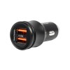 GLOBOSTAR® MATRIX GLB-106-0025 Τροφοδοτικό/Φορτιστής Αυτοκινήτου με 1 x USB 2.4A & 1 x USB-C 2.4A για Εύκαμπτη Κυλιόμενη Ψηφιακή Επιγραφή 12W AC 220-240V σε DC 5V IP20 - Μ6.6 x Π2.8 x Υ2.8cm - 2 Χρόνια Εγγύηση