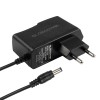 GLOBOSTAR® VOLTIX GLB-107-0001 Τροφοδοτικό/Μετασχηματιστής Class II SELV 12W 1A AC 220-240V σε DC 12V IP20 - Μαύρο Ματ - Μ7.3 x Π4 x Υ2.8cm - 3 Χρόνια Εγγύηση