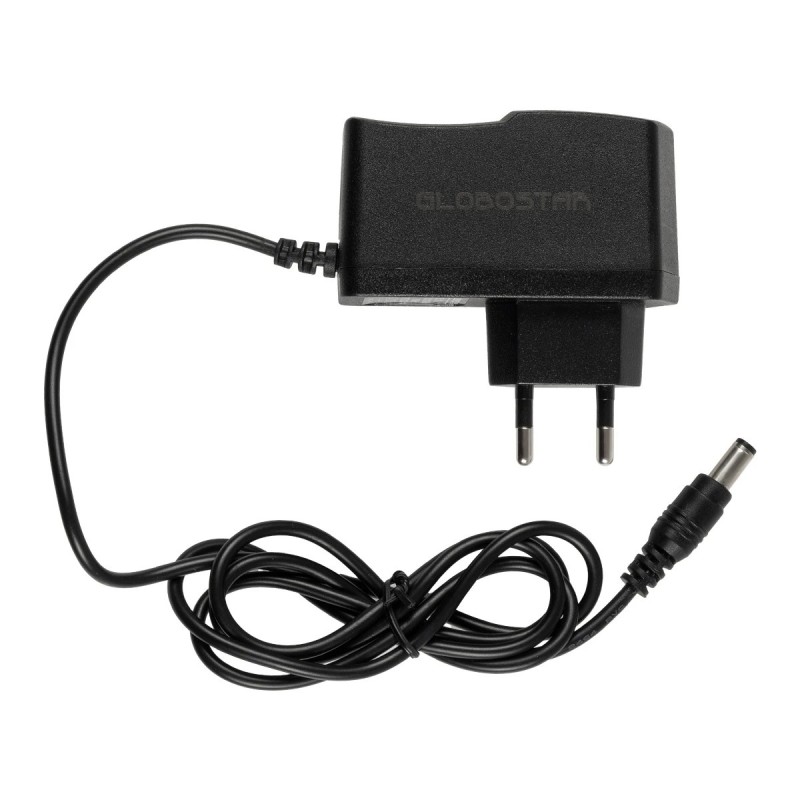 GLOBOSTAR® VOLTIX GLB-107-0001 Τροφοδοτικό/Μετασχηματιστής Class II SELV 12W 1A AC 220-240V σε DC 12V IP20 - Μαύρο Ματ - Μ7.3 x Π4 x Υ2.8cm - 3 Χρόνια Εγγύηση