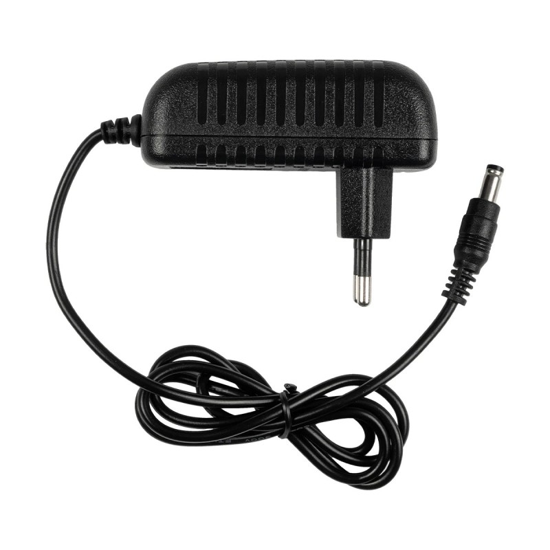GLOBOSTAR® VOLTIX GLB-107-0002 Τροφοδοτικό/Μετασχηματιστής Class II SELV 24W 2A AC 220-240V σε DC 12V IP20 - Μαύρο Ματ - Μ8 x Π4.2 x Υ2.8cm - 3 Χρόνια Εγγύηση