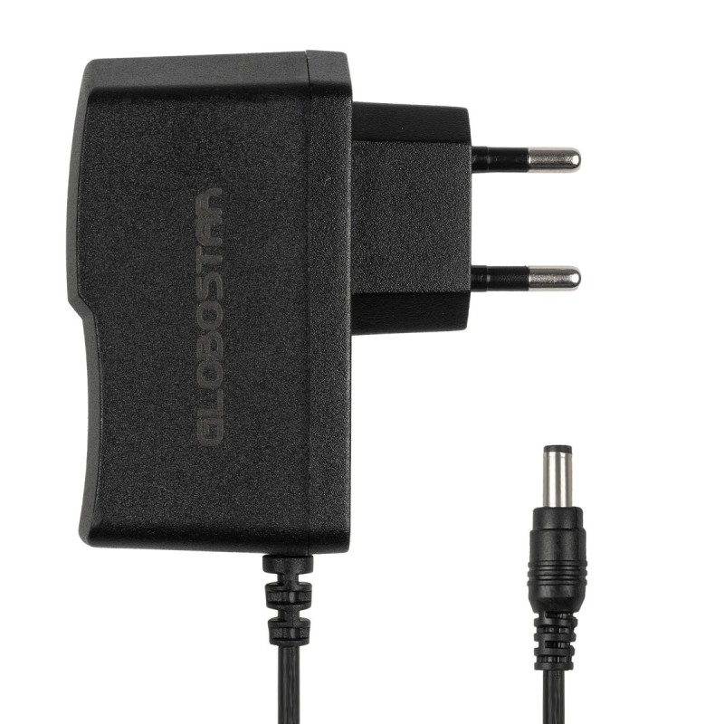 GLOBOSTAR® VOLTIX GLB-107-0005 Τροφοδοτικό/Μετασχηματιστής Class II SELV 12W 0.5A AC 220-240V σε DC 24V IP20 - Μαύρο Ματ - Μ7.3 x Π4 x Υ2.8cm - 3 Χρόνια Εγγύηση
