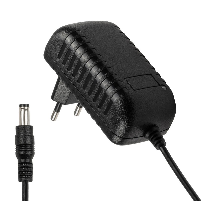 GLOBOSTAR® VOLTIX GLB-107-0006 Τροφοδοτικό/Μετασχηματιστής Class II SELV 24W 1A AC 220-240V σε DC 24V IP20 - Μαύρο Ματ - Μ8 x Π4.2 x Υ2.8cm - 3 Χρόνια Εγγύηση