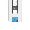 GLOBOSTAR® PLUX GLB-107-0014 Τροφοδοτικό/Μετασχηματιστής Class II SELV 60W 2.5A AC 220-240V σε DC 24V IP20 - Λευκό Ματ - Μ18.5 x Π6.4 x Υ2.2cm - 3 Χρόνια Εγγύηση