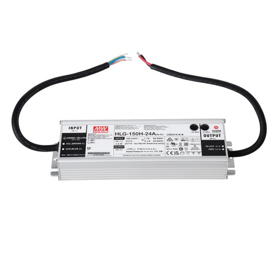 GLOBOSTAR® MEANWELL-HLG-150H-24A 90785 Τροφοδοτικό/Μετασχηματιστής SELV 150W 6.25A DC 24V Αδιάβροχο IP65 - AC 220-240V σε DC 24V - Μ22.8 x Π6.8 x Υ4cm - 3 Χρόνια Εγγύηση GloboStar® 90785 HLG-150H-24A MEANWELL Αδιάβροχο Μεταλλικό Τροφοδοτικό SELV για Προϊόντα LED 150W 6.25A - AC 220-240V σε DC 24V - Αδιάβροχο IP65 Μ22.8 x Π6.8 x Υ4cm - 3 Χρόνια Εγγύηση