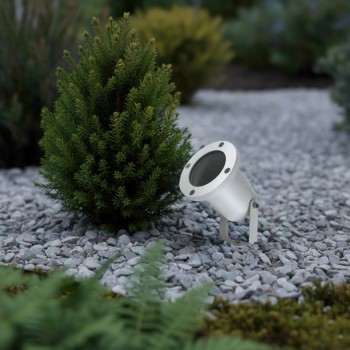 kelvo® GARDELINI KLV-101-0003 Φωτιστικό Σποτ Κήπου για Φυτά & Δέντρα με Καρφωτή Βάση για Λάμπα MR16 με Ντουί GU10 AC 220-240V Αδιάβροχο IP65 - Λευκό Ματ - Μ10 x Π10 x Υ30cm