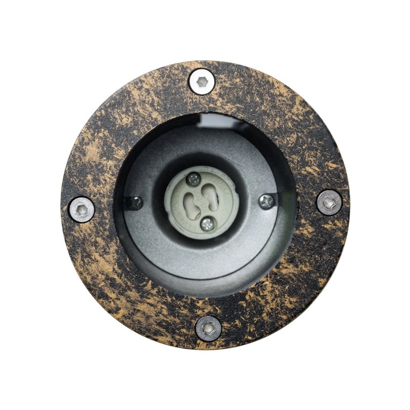 kelvo® GARDELINI KLV-101-0005 Φωτιστικό Σποτ Κήπου για Φυτά & Δέντρα με Καρφωτή Βάση για Λάμπα MR16 με Ντουί GU10 AC 220-240V Αδιάβροχο IP65 - Χρυσό Εφέ Σκουριάς Ματ - Μ10 x Π10 x Υ30cm