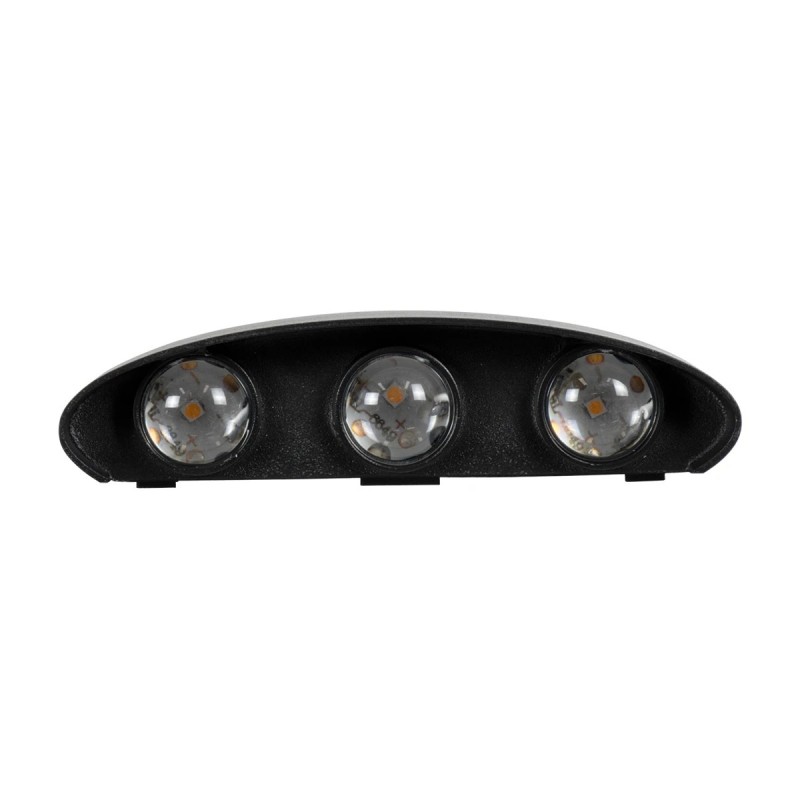 kelvo® SIXOAD KLV-101-0006 Φωτιστικό Τοίχου / Απλίκα LED 18W 1800lm 30° AC 220-240V Αδιάβροχο IP65 Θερμό Λευκό 2700K - CREE XPE Chip & TÜV SÜD Driver - Μαύρο Ματ - Μ17 x Π4 x Υ8cm - 5 Χρόνια Εγγύηση