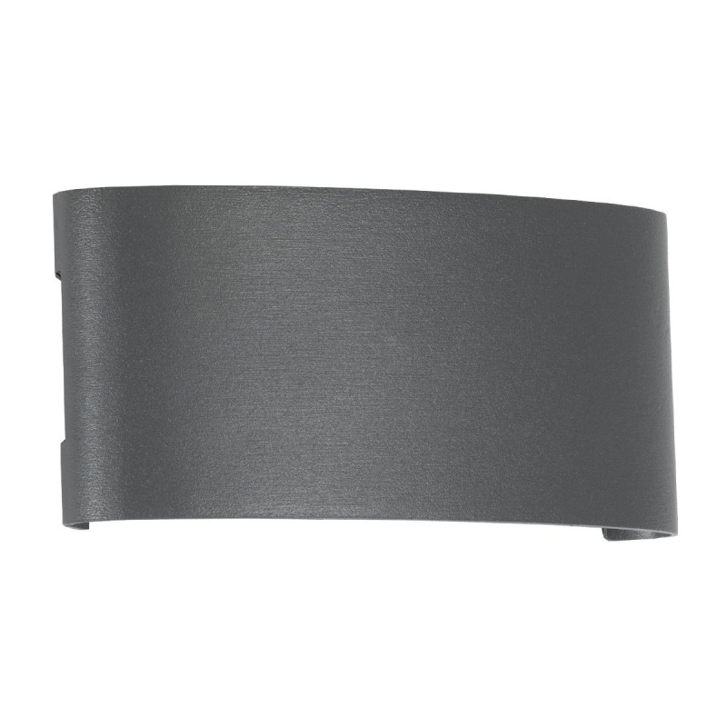 kelvo® SIXOAD KLV-101-0007 Φωτιστικό Τοίχου / Απλίκα LED 18W 1800lm 30° AC 220-240V Αδιάβροχο IP65 Θερμό Λευκό 2700K - CREE XPE Chip & TÜV SÜD Driver - Γκρι Ανθρακί Ματ - Μ17 x Π4 x Υ8cm - 5 Χρόνια Εγγύηση