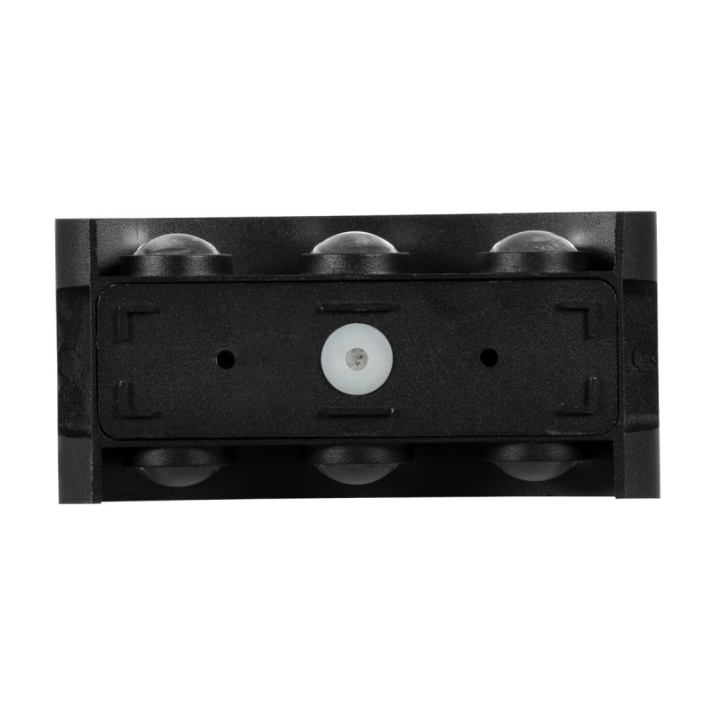 kelvo® SIXOAD KLV-101-0009 Φωτιστικό Τοίχου / Απλίκα LED 18W 1980lm 30° AC 220-240V Αδιάβροχο IP65 Φυσικό Λευκό 4500K - CREE XPE Chip & TÜV SÜD Driver - Μαύρο Ματ - Μ17 x Π4 x Υ8cm - 5 Χρόνια Εγγύηση