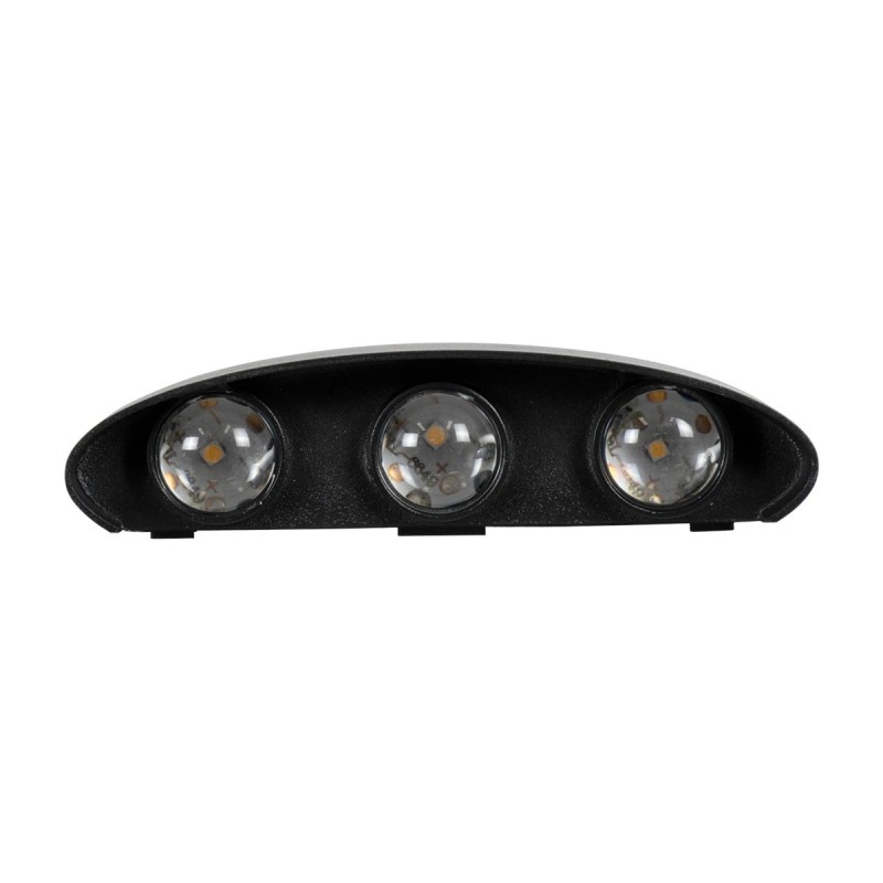 kelvo® SIXOAD KLV-101-0009 Φωτιστικό Τοίχου / Απλίκα LED 18W 1980lm 30° AC 220-240V Αδιάβροχο IP65 Φυσικό Λευκό 4500K - CREE XPE Chip & TÜV SÜD Driver - Μαύρο Ματ - Μ17 x Π4 x Υ8cm - 5 Χρόνια Εγγύηση