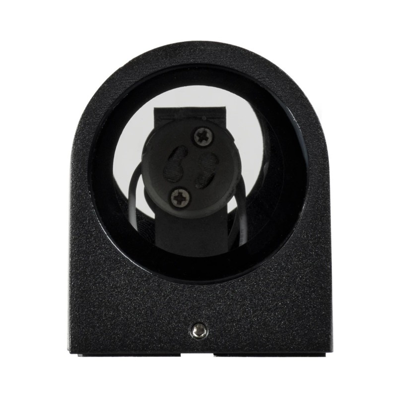 kelvo® MURANO KLV-101-0015 Φωτιστικό Τοίχου / Απλίκα για 2 Λάμπες MR16 με Ντουί GU10 AC 220-240V Αδιάβροχο IP65 - Μαύρο Ματ - Μ8 x Π8 x Υ15cm