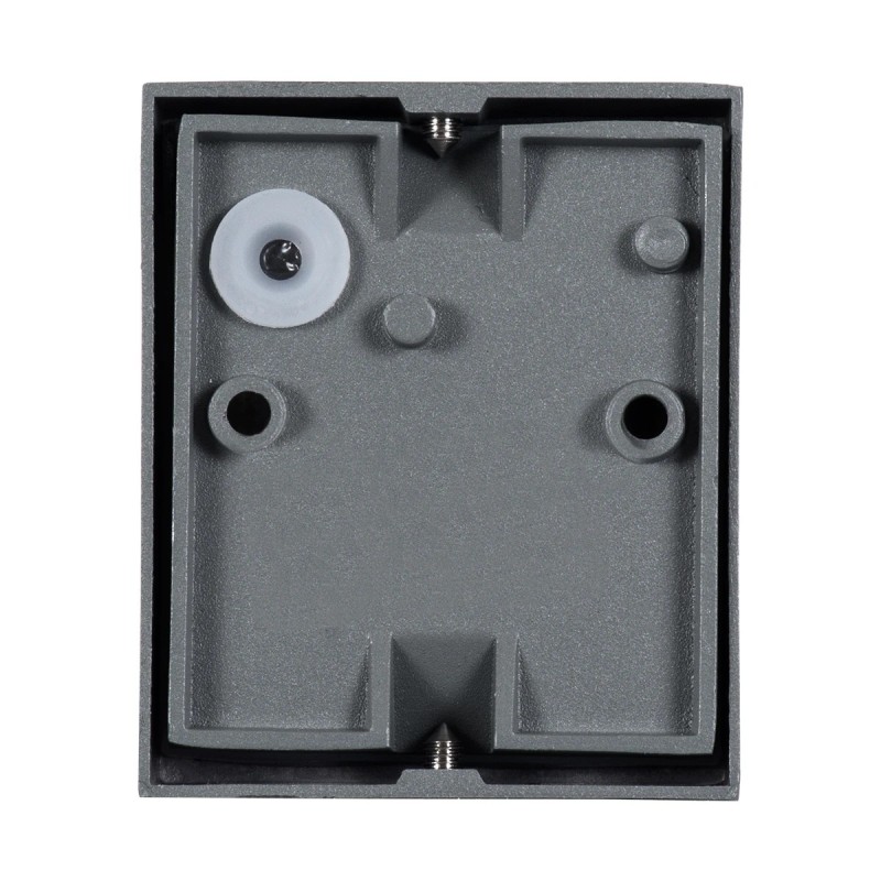 kelvo® BURANO KLV-101-0019 Φωτιστικό Τοίχου / Απλίκα για Λάμπα MR16 με Ντουί GU10 AC 220-240V Αδιάβροχο IP65 - Γκρι Ανθρακί Ματ - Μ8 x Π8 x Υ7cm