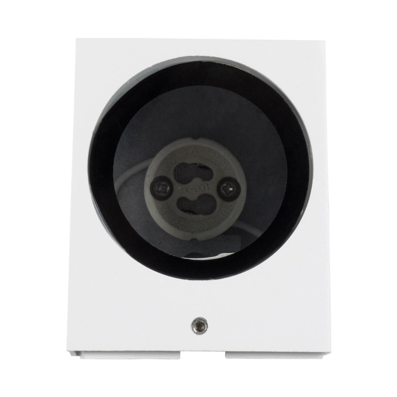 kelvo® BURANO KLV-101-0020 Φωτιστικό Τοίχου / Απλίκα για Λάμπα MR16 με Ντουί GU10 AC 220-240V Αδιάβροχο IP65 - Λευκό Ματ - Μ8 x Π8 x Υ7cm