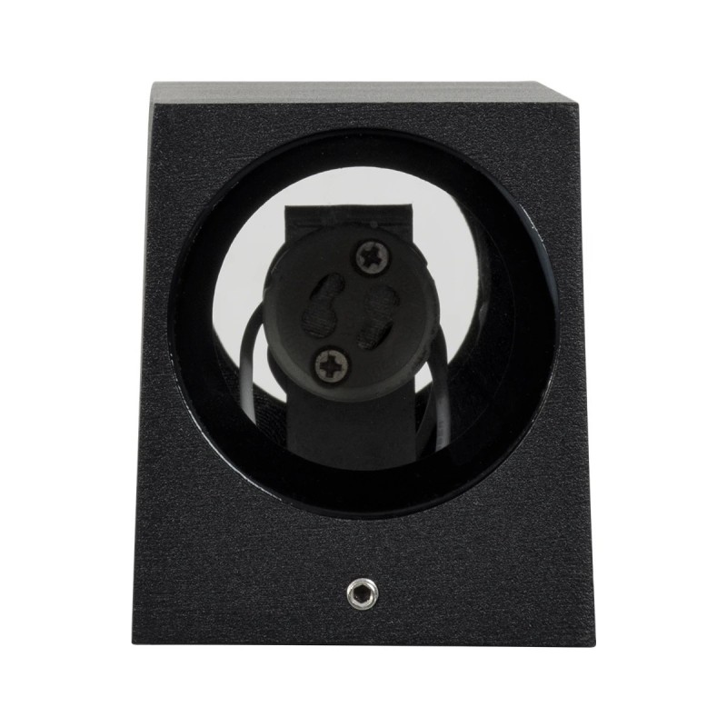 kelvo® BURANO KLV-101-0021 Φωτιστικό Τοίχου / Απλίκα για 2 Λάμπες MR16 με Ντουί GU10 AC 220-240V Αδιάβροχο IP65 - Μαύρο Ματ - Μ8 x Π8 x Υ15cm