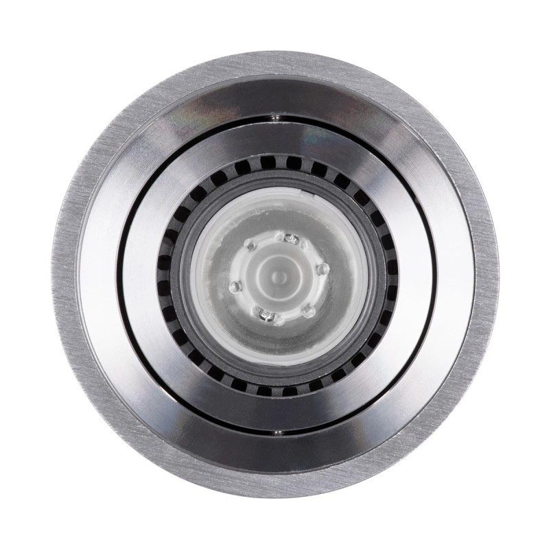 kelvo® AKIRA KLV-101-0026 Κινούμενο Φωτιστικό Downlight Σποτ για Λάμπα MR16 με Ντουί GU10 AC 220-240V IP20 - Νίκελ Βούρτσας - Μ8 x Π8 x Υ10cm