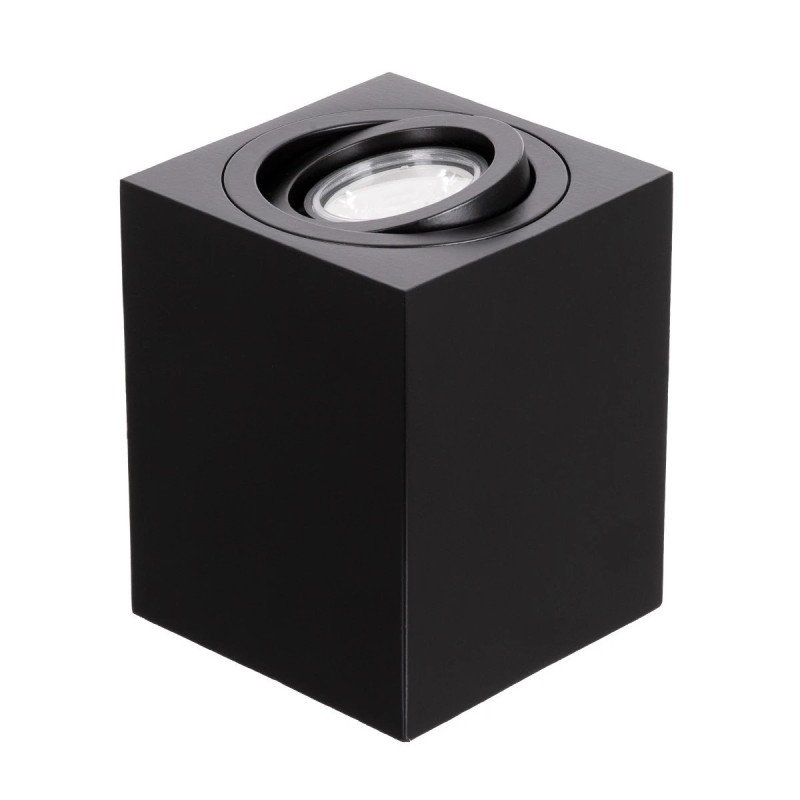 kelvo® AKIRA KLV-101-0028 Κινούμενο Φωτιστικό Downlight Σποτ για Λάμπα MR16 με Ντουί GU10 AC 220-240V IP20 - Μαύρο Ματ - Μ8 x Π8 x Υ10cm