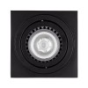 kelvo® AKIRA KLV-101-0028 Κινούμενο Φωτιστικό Downlight Σποτ για Λάμπα MR16 με Ντουί GU10 AC 220-240V IP20 - Μαύρο Ματ - Μ8 x Π8 x Υ10cm