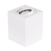 kelvo® AKIRA KLV-101-0029 Κινούμενο Φωτιστικό Downlight Σποτ για Λάμπα MR16 με Ντουί GU10 AC 220-240V IP20 - Λευκό Ματ - Μ8 x Π8 x Υ10cm