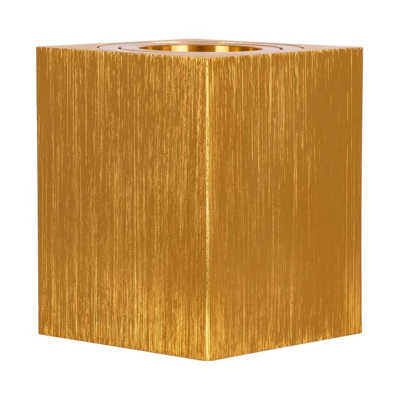 kelvo® AKIRA KLV-101-0031 Κινούμενο Φωτιστικό Downlight Σποτ για Λάμπα MR16 με Ντουί GU10 AC 220-240V IP20 - Χρυσό Βούρτσας - Μ8 x Π8 x Υ10cm