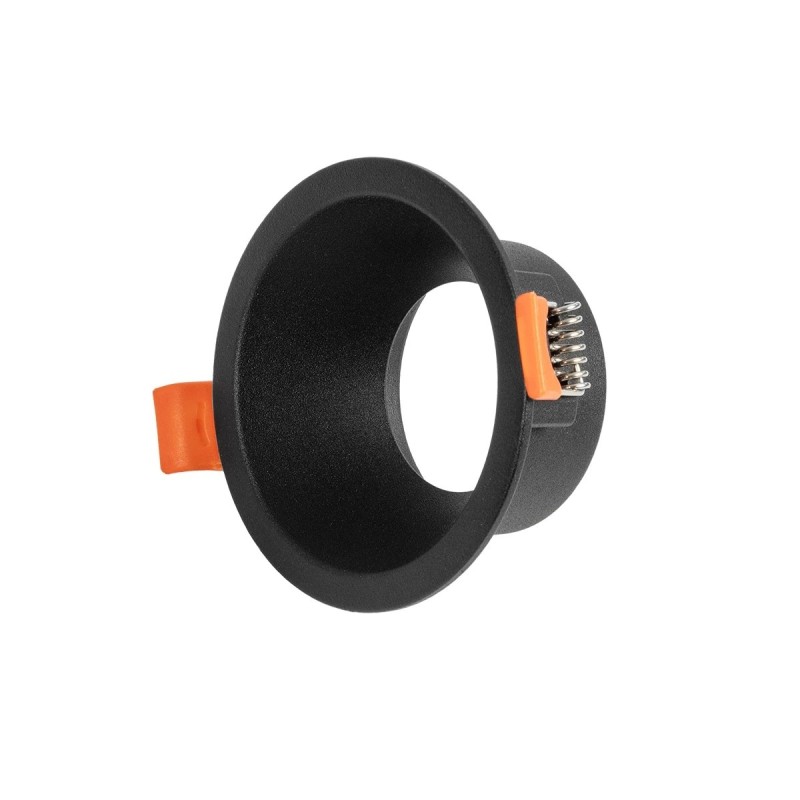 kelvo® DELTA KLV-101-0032 Χωνευτό Φωτιστικό Downlight Σποτ για Λάμπα MR16 με Ντουί GU10 AC 220-240V IP20 - Μαύρο Ματ - Μ8.5 x Π8.5 x Υ3.5cm / Q7.5cm