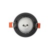 kelvo® DELTA KLV-101-0032 Χωνευτό Φωτιστικό Downlight Σποτ για Λάμπα MR16 με Ντουί GU10 AC 220-240V IP20 - Μαύρο Ματ - Μ8.5 x Π8.5 x Υ3.5cm / Q7.5cm