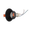 kelvo® DELTA KLV-101-0032 Χωνευτό Φωτιστικό Downlight Σποτ για Λάμπα MR16 με Ντουί GU10 AC 220-240V IP20 - Μαύρο Ματ - Μ8.5 x Π8.5 x Υ3.5cm / Q7.5cm