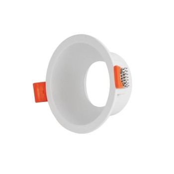 kelvo® DELTA KLV-101-0033 Χωνευτό Φωτιστικό Downlight Σποτ για Λάμπα MR16 με Ντουί GU10 AC 220-240V IP20 - Λευκό Ματ - Μ8.5 x Π8.5 x Υ3.5cm / Q7.5cm