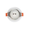 kelvo® DELTA KLV-101-0033 Χωνευτό Φωτιστικό Downlight Σποτ για Λάμπα MR16 με Ντουί GU10 AC 220-240V IP20 - Λευκό Ματ - Μ8.5 x Π8.5 x Υ3.5cm / Q7.5cm