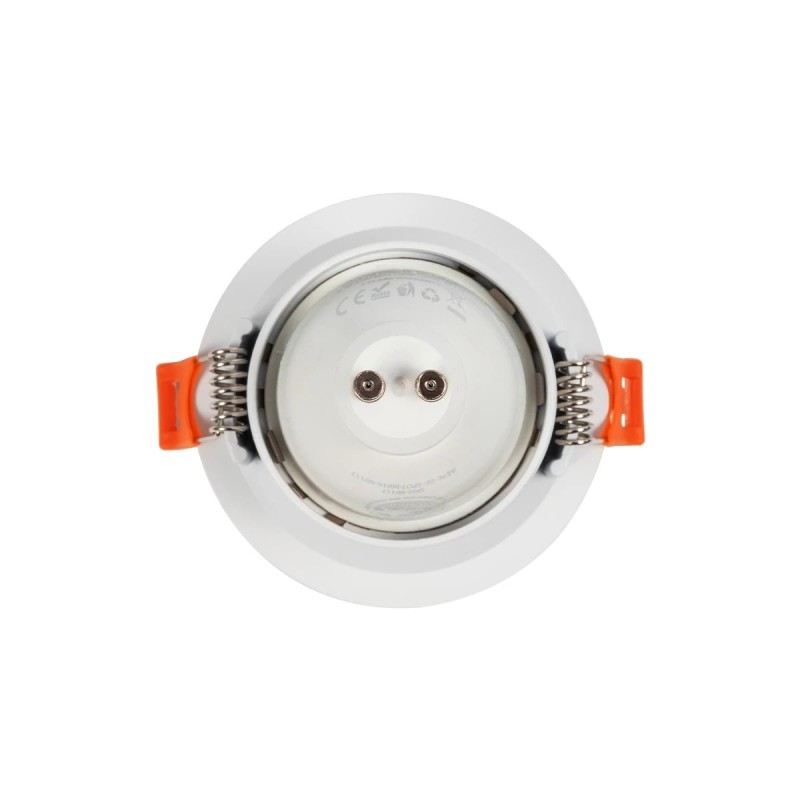kelvo® DELTA KLV-101-0033 Χωνευτό Φωτιστικό Downlight Σποτ για Λάμπα MR16 με Ντουί GU10 AC 220-240V IP20 - Λευκό Ματ - Μ8.5 x Π8.5 x Υ3.5cm / Q7.5cm