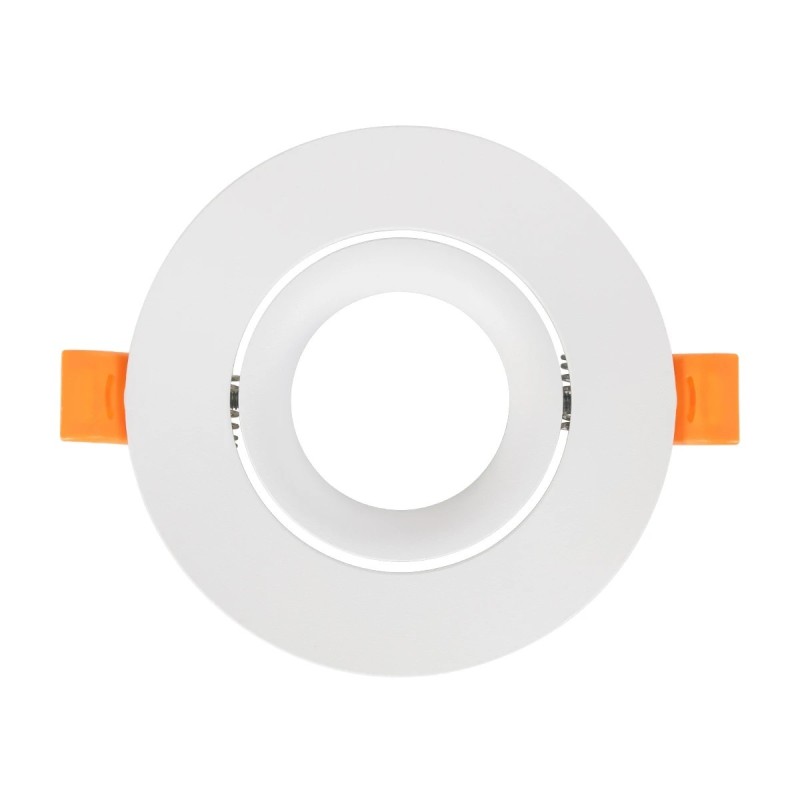 kelvo® OMEGA KLV-101-0037 Χωνευτό Κινούμενο Φωτιστικό Downlight Σποτ για Λάμπα MR16 με Ντουί GU10 AC 220-240V IP20 - Λευκό Ματ - Μ10.5 x Π10.5 x Υ2.2cm / Q7.5cm