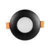 kelvo® KAPA KLV-101-0038 Χωνευτό Φωτιστικό Downlight Σποτ Μπάνιου για Λάμπα MR16 με Ντουί GU10 AC 220-240V Αδιάβροχο IP65 - Μαύρο Ματ - Μ8.5 x Π8.5 x Υ4.2cm / Q7.5cm