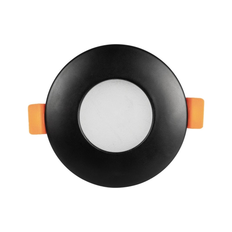 kelvo® KAPA KLV-101-0038 Χωνευτό Φωτιστικό Downlight Σποτ Μπάνιου για Λάμπα MR16 με Ντουί GU10 AC 220-240V Αδιάβροχο IP65 - Μαύρο Ματ - Μ8.5 x Π8.5 x Υ4.2cm / Q7.5cm