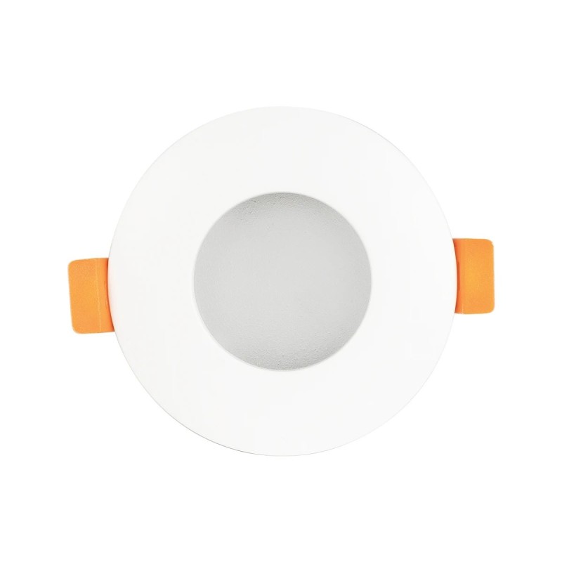 kelvo® KAPA KLV-101-0039 Χωνευτό Φωτιστικό Downlight Σποτ Μπάνιου για Λάμπα MR16 με Ντουί GU10 AC 220-240V Αδιάβροχο IP65 - Λευκό Ματ - Μ8.5 x Π8.5 x Υ4.2cm / Q7.5cm