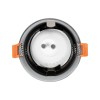 kelvo® KAPA KLV-101-0040 Χωνευτό Φωτιστικό Downlight Σποτ Μπάνιου για Λάμπα MR16 με Ντουί GU10 AC 220-240V Αδιάβροχο IP65 - Νίκελ Χρώμιο - Μ8.5 x Π8.5 x Υ4.2cm / Q7.5cm