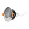 kelvo® KAPA KLV-101-0040 Χωνευτό Φωτιστικό Downlight Σποτ Μπάνιου για Λάμπα MR16 με Ντουί GU10 AC 220-240V Αδιάβροχο IP65 - Νίκελ Χρώμιο - Μ8.5 x Π8.5 x Υ4.2cm / Q7.5cm