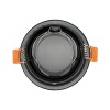 kelvo® SIGMA KLV-101-0041 Χωνευτό Φωτιστικό Downlight Σποτ Μπάνιου για Λάμπα MR16 με Ντουί GU10 AC 220-240V Αδιάβροχο IP65 - Μαύρο Ματ - Μ8.5 x Π8.5 x Υ4.4cm / Q7.5cm