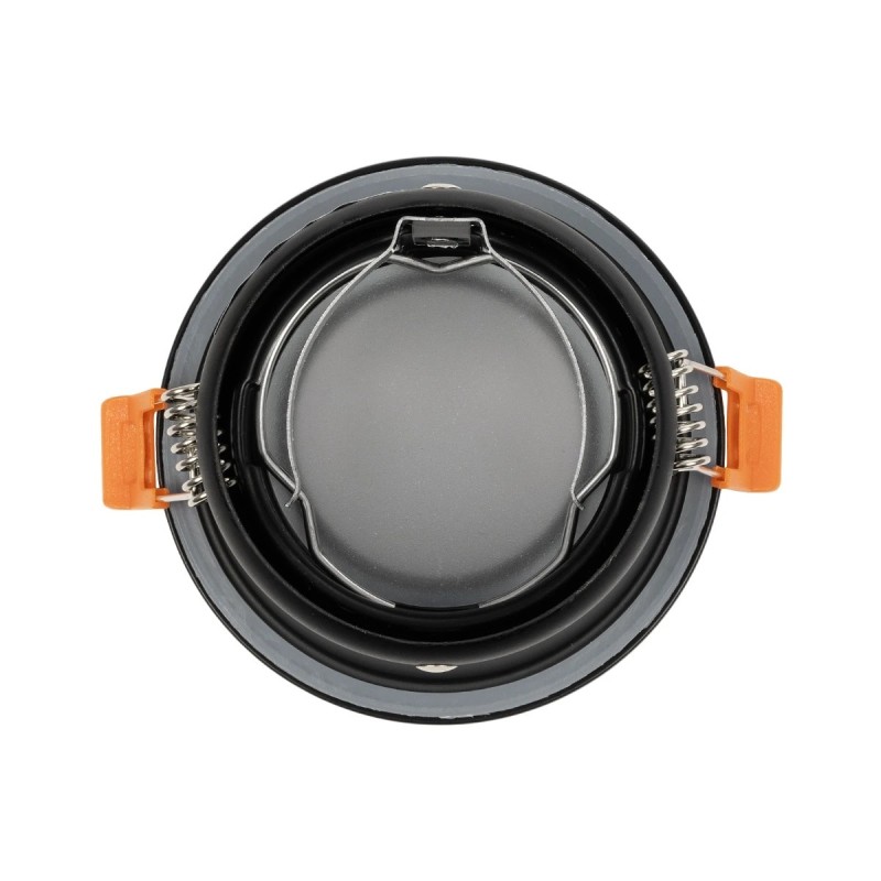 kelvo® SIGMA KLV-101-0041 Χωνευτό Φωτιστικό Downlight Σποτ Μπάνιου για Λάμπα MR16 με Ντουί GU10 AC 220-240V Αδιάβροχο IP65 - Μαύρο Ματ - Μ8.5 x Π8.5 x Υ4.4cm / Q7.5cm