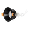 kelvo® SIGMA KLV-101-0041 Χωνευτό Φωτιστικό Downlight Σποτ Μπάνιου για Λάμπα MR16 με Ντουί GU10 AC 220-240V Αδιάβροχο IP65 - Μαύρο Ματ - Μ8.5 x Π8.5 x Υ4.4cm / Q7.5cm